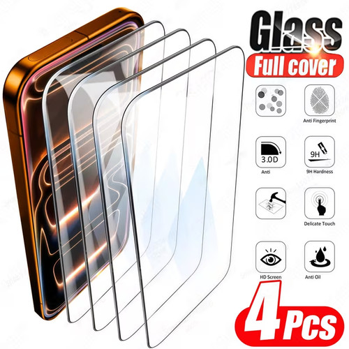 Pack clear tempered glass - 4-pack,